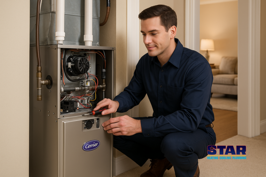 furnace installation in pendleton, in